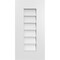 Ekena Millwork Vertical Surface Mount PVC Gable Vent: Non-Functional, w/ 3-1/2"W x 1"P Standard Frame, 12"W x 24"H GVPVE12X2401SN - alternate 1